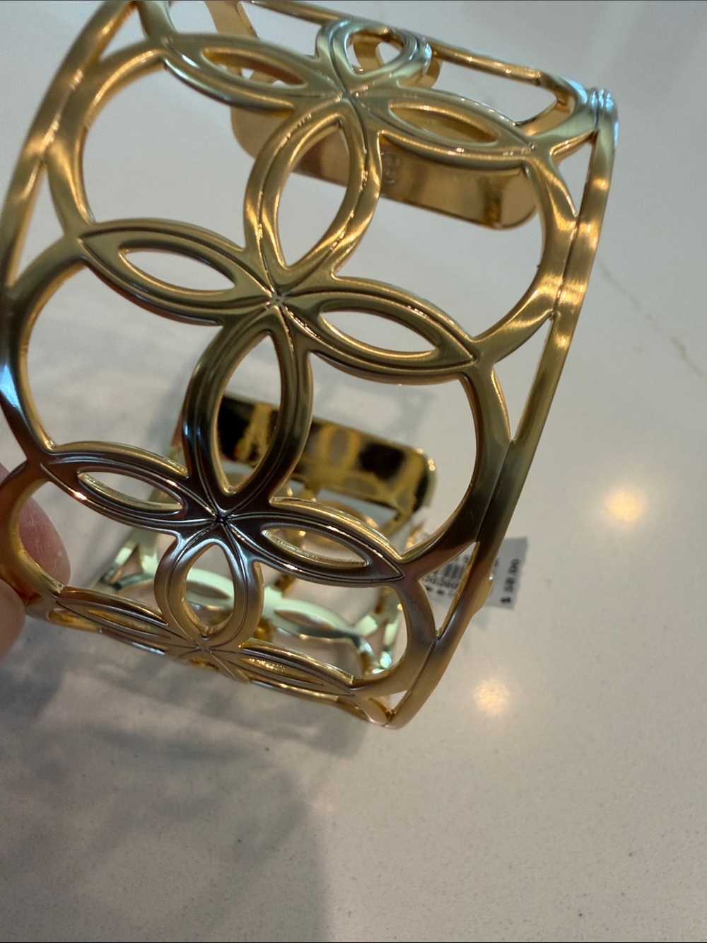 NWT Brighton Gold Floral Cutout Cuff Bracelet - Picture 8 of 12